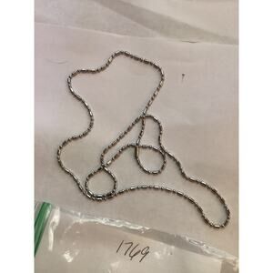 1769 NWOT Stainless Steel Ball Chain 30" Necklace with Ball Clasp